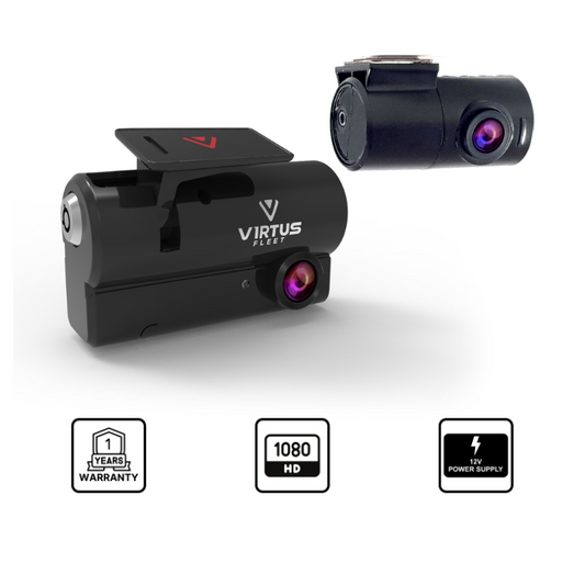 Virtus Fleet Titan 2 HD Dashcam with Internal Facing Camera - Supply & Fit