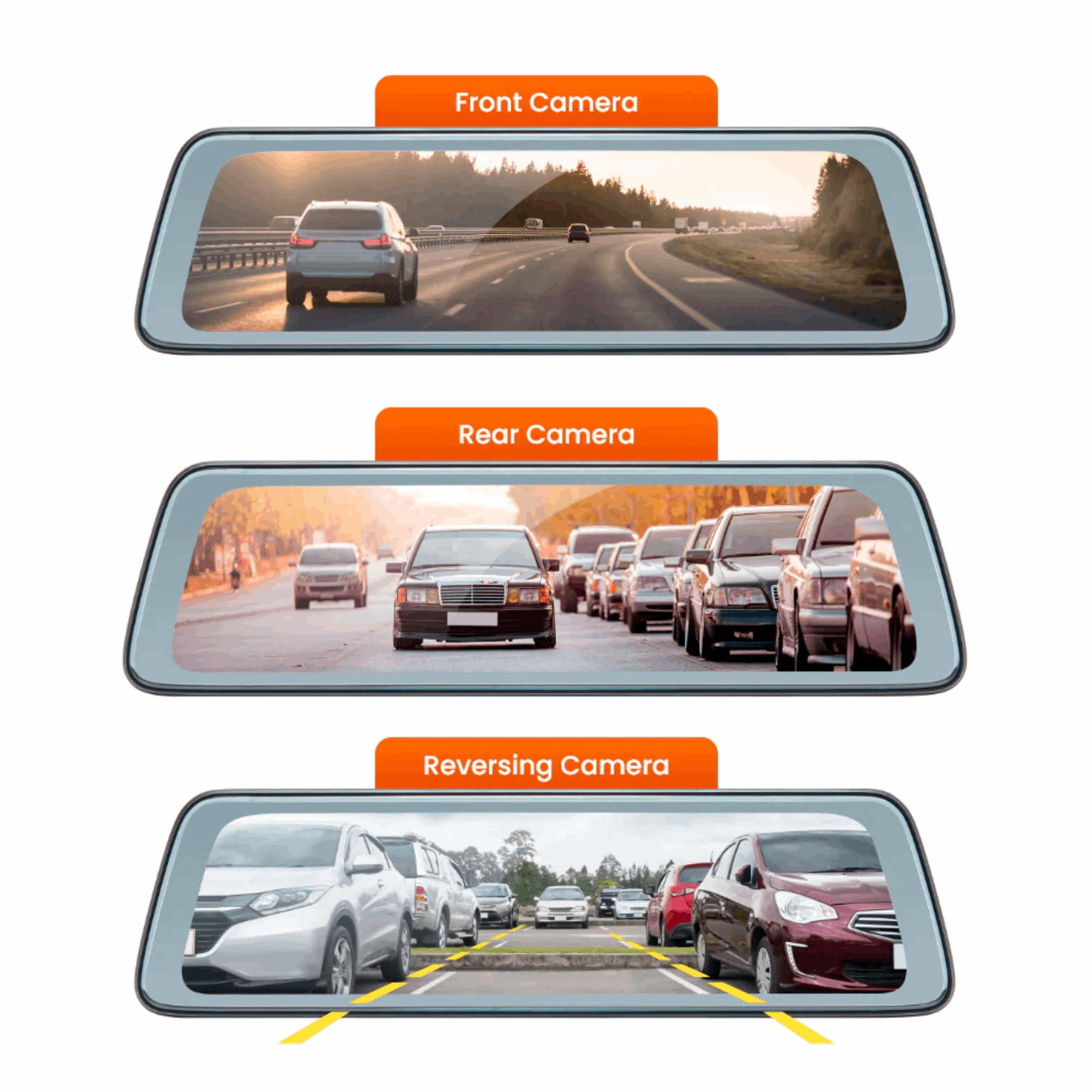 Road Angel Halo Vision Rear View Mirror and Dashcam - Supply & Fit